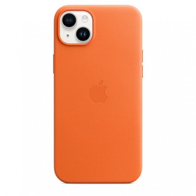 Apple iPhone 14 Plus Leather Case with MagSafe - Orange Apple iPhone 14 Plus Leather Case with MagSafe - Orange
