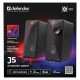 PC Speakers 2.0 DEFENDER J5 2.0 6W LED USB black