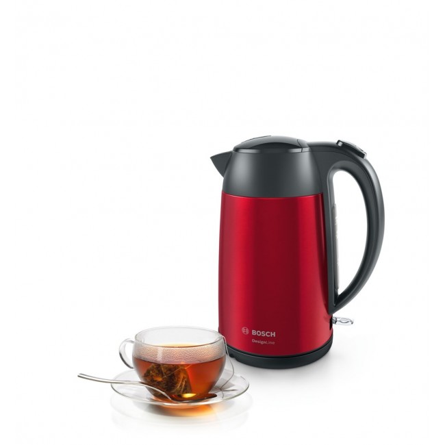 Bosch TWK3P424 electric kettle 1.7 L 2400 W Grey, Red