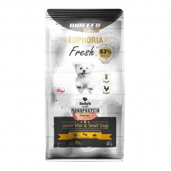 BIOFEED Euphoria Fresh Junior Mini & Small Monoprotein Turkey - dry dog food - 2kg