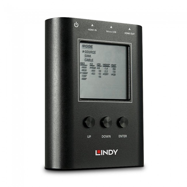 Lindy HDMI 2.0 18G Signal Analyser and Generator Lindy HDMI 2.0 18G Signal Analyser and Generator