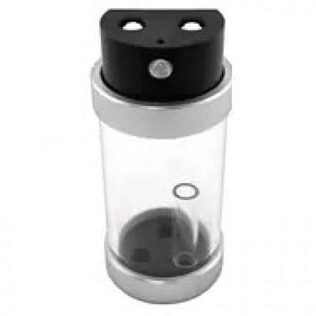 Singularity Computers Protium Reservoir 100mm - Acetyl, silver, black Singularity Computers Protium Reservoir 100mm - Acetyl, silver, black