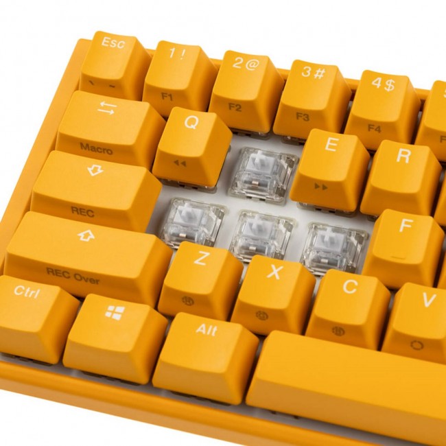 Ducky One 3 Yellow Mini Gaming Tastatur RGB LED - MX-Clear US keyboard USB US English