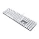 CHERRY KC 200 MX keyboard Universal USB QWERTZ German Silver, White