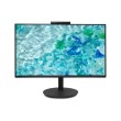 Acer Vero CB242YD6bmiprcx, 23.8'' FHD (1920x1080) IPS, ZeroFrame, 120Hz, 1ms(VRB), 250nits, VGA, HDMI, DP, Speakers, Audio In/Out, Adj.WebCam 5M/Mic array, AdaptiveSync, Energy Efficiency Class B, TCO Black, 3Y