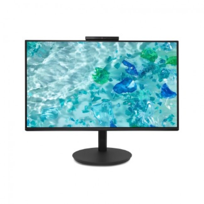 Acer Vero CB242YD6bmiprcx, 23.8'' FHD (1920x1080) IPS, ZeroFrame, 120Hz, 1ms(VRB), 250nits, VGA, HDMI, DP, Speakers, Audio In/Out, Adj.WebCam 5M/Mic array, AdaptiveSync, Energy Efficiency Class B, TCO Black, 3Y