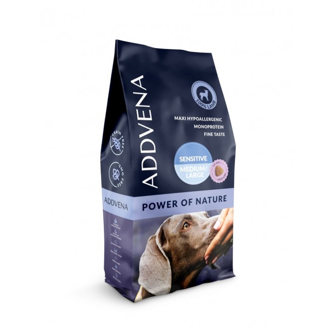 ADDVENA Power of Nature Adult Sensitive Medium/Large Mono Lamb - dry dog food - 10kg ADDVENA Power of Nature Adult Sensitive Medium/Large Mono Lamb - dry dog food - 10kg