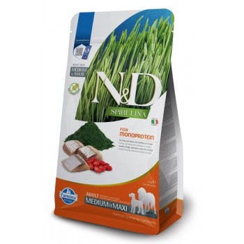 FARMINA N&D Spirulina Herring Adult Med/Maxi - dry dog food - 7 kg