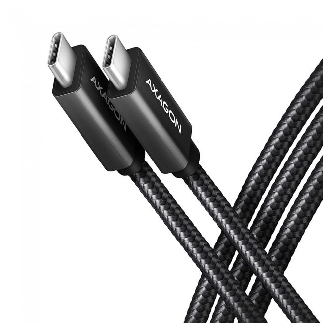 AXAGON BUCM32-CM20AB USB-C 3.2 Gen 2 to USB-C 3.2 Gen 2 Cable, black - 2m