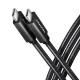 AXAGON BUCM32-CM20AB USB-C 3.2 Gen 2 to USB-C 3.2 Gen 2 Cable, black - 2m
