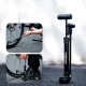 Rockbros 42310006001 Bicycle hand pump with pressure gauge Black Rockbros 42310006001 Bicycle hand pump with pressure gauge Black