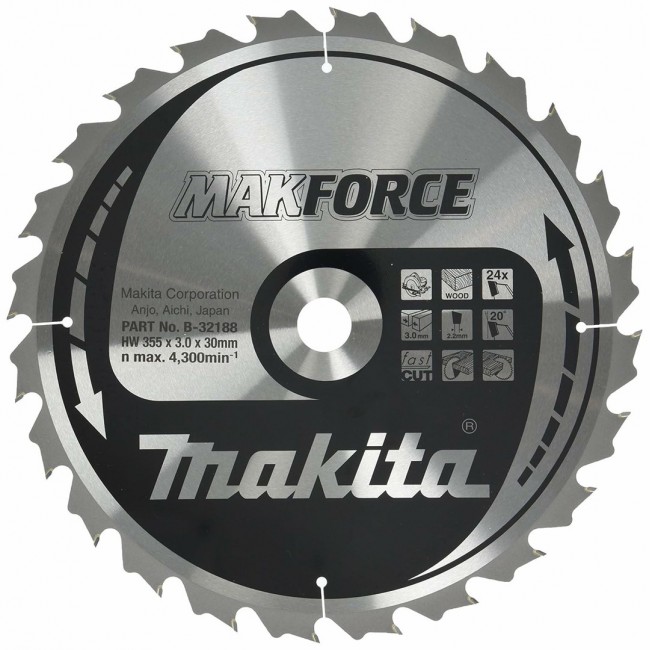 Makita B-32188 circular saw blade 35.5 cm 1 pc(s) Makita B-32188 circular saw blade 35.5 cm 1 pc(s)