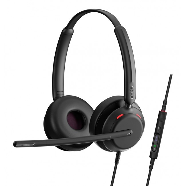 EPOS IMPACT 760T - Headset - On-Ear - kabelgebunden - USB-C - Schwarz - Zertifiziert f r Microsoft Teams (1001214)