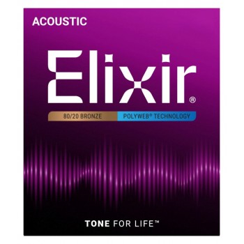 Elixir 11100 Medium (13-56) PW - acoustic guitar strings