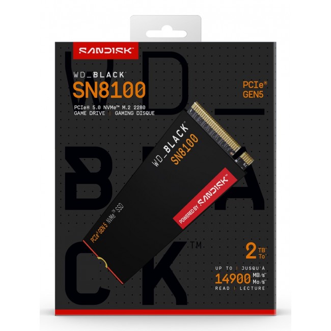 Western Digital Black WD_BLACK SN8100 NVMe SSD POWERED BY SANDISK 2 TB