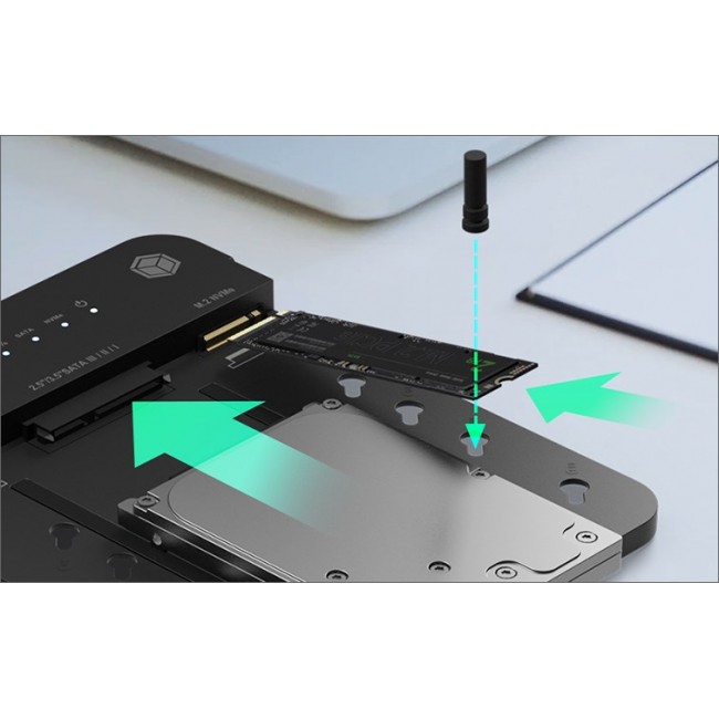 ICY BOX IB-2915MSCL-C31 USB 3.2 Gen 2 (3.1 Gen 2) Type-C Black
