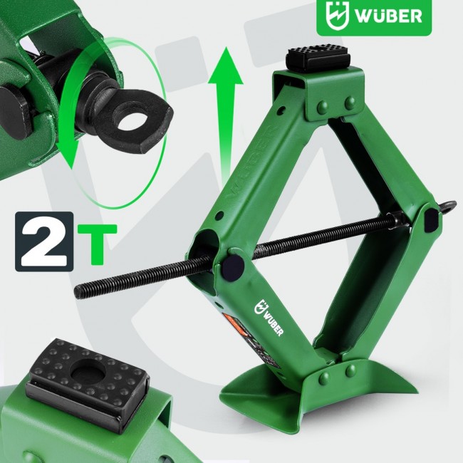 2 t trapezoidal car jack 120 415 mm W22023 WUBER