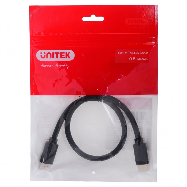 UNITEK CABLE HDMI 2.0, M/M, 4K@60HZ, 0,5M, Y-C185M UNITEK CABLE HDMI 2.0, M/M, 4K@60HZ, 0,5M, Y-C185M