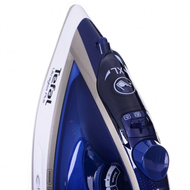 Tefal Ultimate Pure FV6812E0 iron Steam iron 2800 W Blue, Silver Tefal Ultimate Pure FV6812E0 iron Steam iron 2800 W Blue, Silver