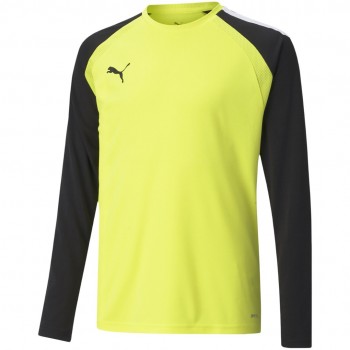Puma teamPACER GK LS Jersey Goalkeeper Sweatshirt Yellow Fluo 704939 42 140cm