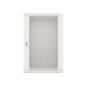 Lanberg wall-mounted installation rack cabinet 19'' 18U 600x450mm gray (glass door)