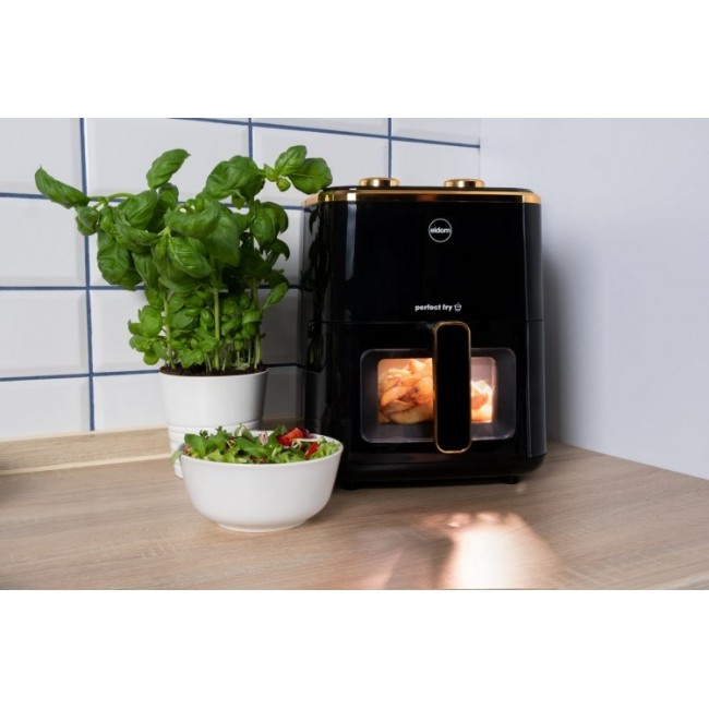 ELDOM FRITTA fat-free fryer capacity 5.0 l adjustable temp. clock 1500 W Single 5 L Stand-alone Hot air fryer Black