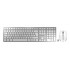 CHERRY DW 9100 SLIM keyboard Mouse included Universal RF Wireless + Bluetooth QWERTZ German Silver