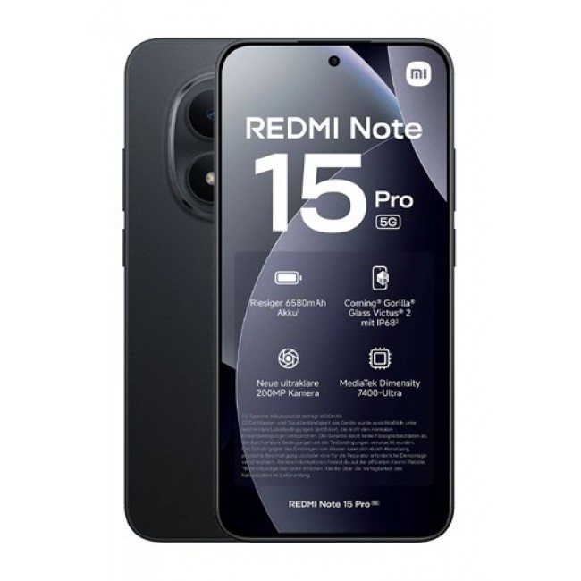 Xiaomi Redmi | Note 15 Pro | Black | 6.83 