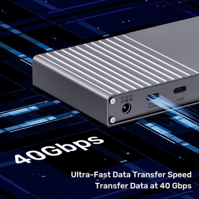 UNITEK D1117AGY01-EU laptop dock/port replicator Wired & Wireless USB4 Grey UNITEK D1117AGY01-EU laptop dock/port replicator Wired & Wireless USB4 Grey