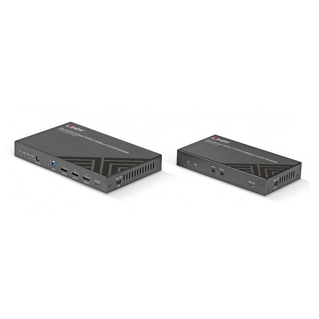 Lindy 70m Cat.6A HDMI 4K60 & Type C HDBaseT 3.0 KVM Extender Lindy 70m Cat.6A HDMI 4K60 & Type C HDBaseT 3.0 KVM Extender