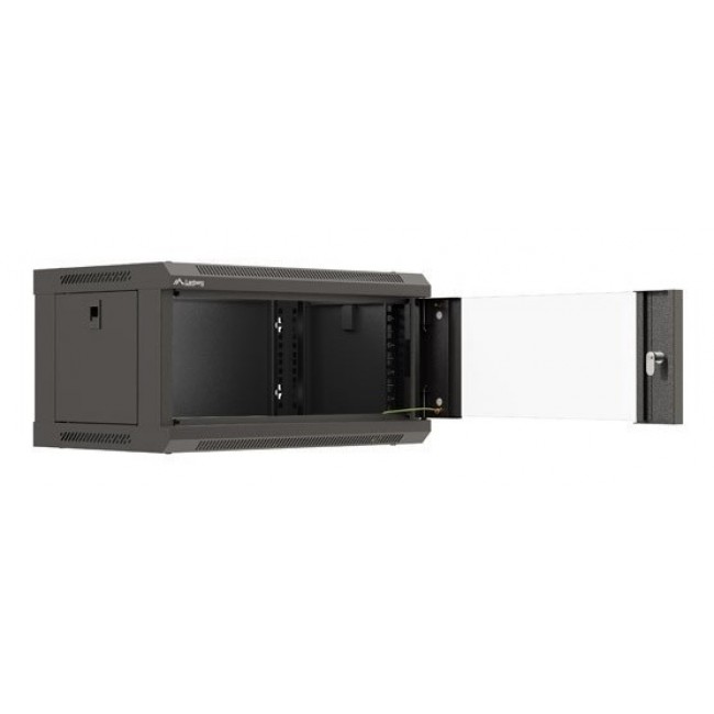 Lanberg WF03-5304-10B rack cabinet 4U Wall mounted rack Black