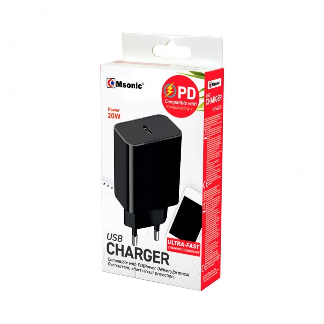 Msonic MY6623K Wall Charger USB-C PD