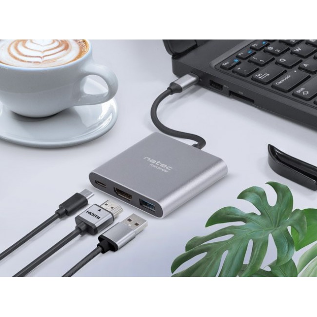NATEC MULTI PORT FOWLER MINI (USB-C PD, HDMI 4K) NATEC MULTI PORT FOWLER MINI (USB-C PD, HDMI 4K)
