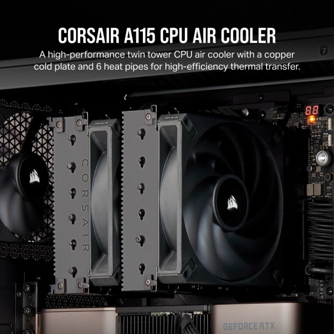 Corsair AF ELITE A115 Processor Air cooler 14 cm Black 1 pc(s) Corsair AF ELITE A115 Processor Air cooler 14 cm Black 1 pc(s)