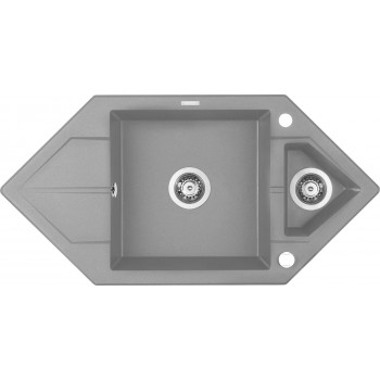1.5-bowl granite sink with drainer - Space-Saver