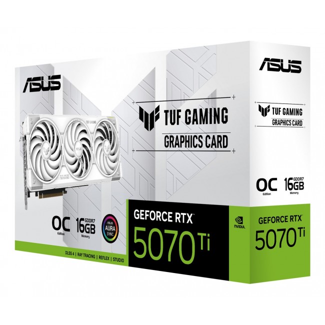 ASUS TUF Gaming RTX 5070 Ti 16 GB OC White graphics card ASUS TUF Gaming RTX 5070 Ti 16 GB OC White graphics card