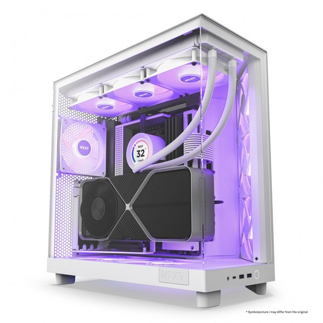 NZXT H6 Flow RGB Midi Tower White NZXT H6 Flow RGB Midi Tower White