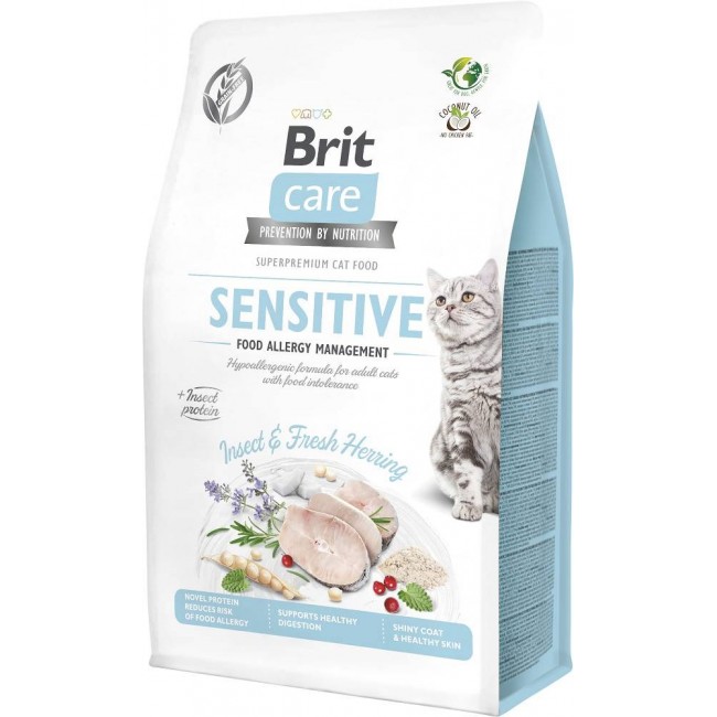 BRIT Care Grain-Free Adult Insect&Herring Sensitive - dry cat food - 400 g BRIT Care Grain-Free Adult Insect&Herring Sensitive - dry cat food - 400 g