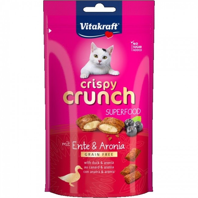 VITAKRAFT Crispy Crunch Duck with chokeberry - cat treats - 60g