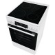Gorenje GECS5C70WA cooker Freestanding cooker Coil hob White A