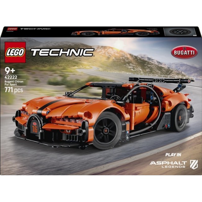 LEGO TECHNIC 42222 Bugatti Chiron Pur Sport Hyper Car