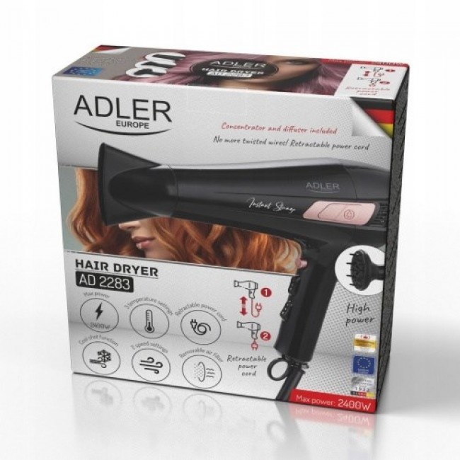 Adler AD 2283 Hair dryer 2000 W Black Adler AD 2283 Hair dryer 2000 W Black