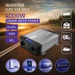 Qoltec Przetwornica napięcia Pure Sine Wave | 12V na 230V | 2000/4000W | LCD | USB | USB-C | Kompatybilna z LiFePO4 GEL AGM