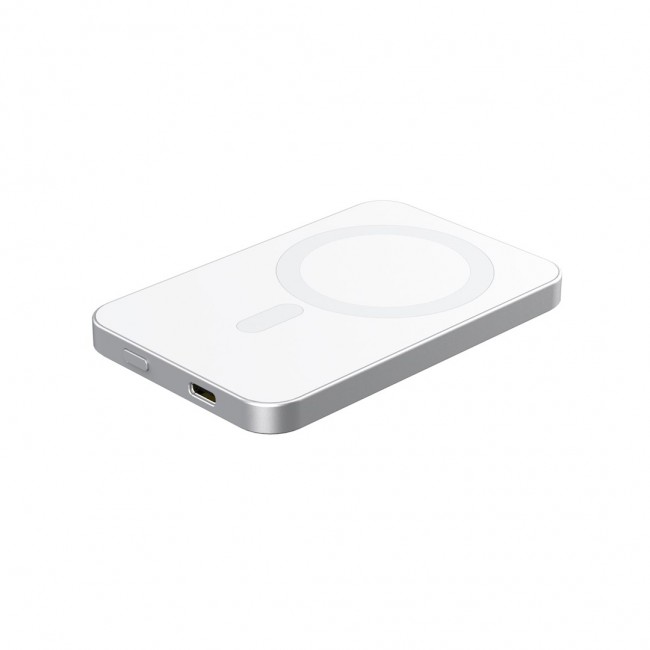 RealPower PB-5000 Mag Lithium Polymer (LiPo) 5000 mAh Wireless charging Silver
