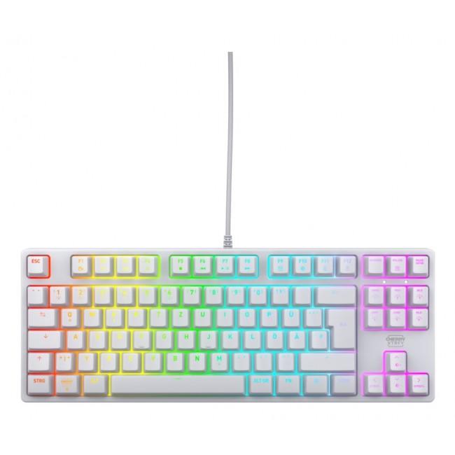 CHERRY K4V2 TKL keyboard Gaming USB QWERTZ German White