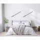 Activejet LED wall lamp AJE-HILTON Black NW