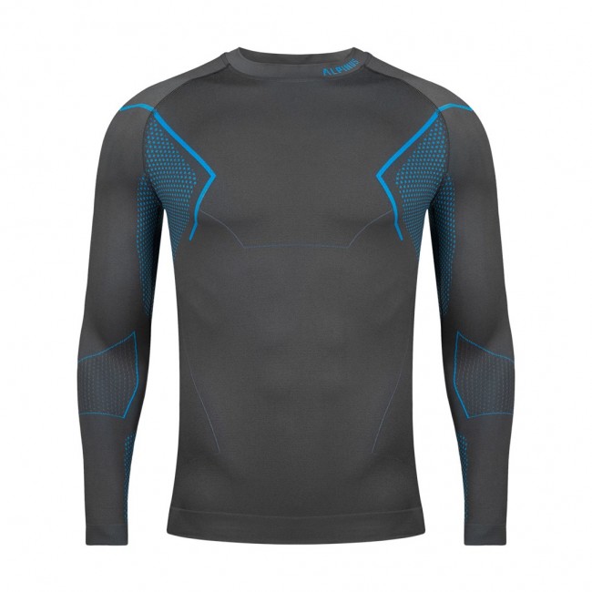 Men's thermoactive sweatshirt Alpinus Active Base Layer gray GT43860 2XL Men's thermoactive sweatshirt Alpinus Active Base Layer gray GT43860 2XL