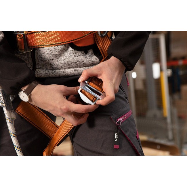 Belay kit with waist belt and shock absorber Belay kit with waist belt and shock absorber