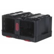 Toolbox KETER Stack'N'Roll (17210831/253380) with 3 organizers Black