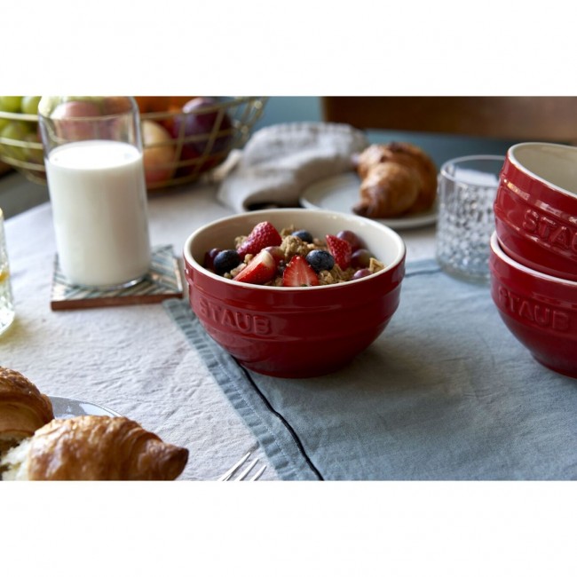 Staub Ceramique Bowl set 0.4 L Round Ceramic Red 4 pc(s) Staub Ceramique Bowl set 0.4 L Round Ceramic Red 4 pc(s)